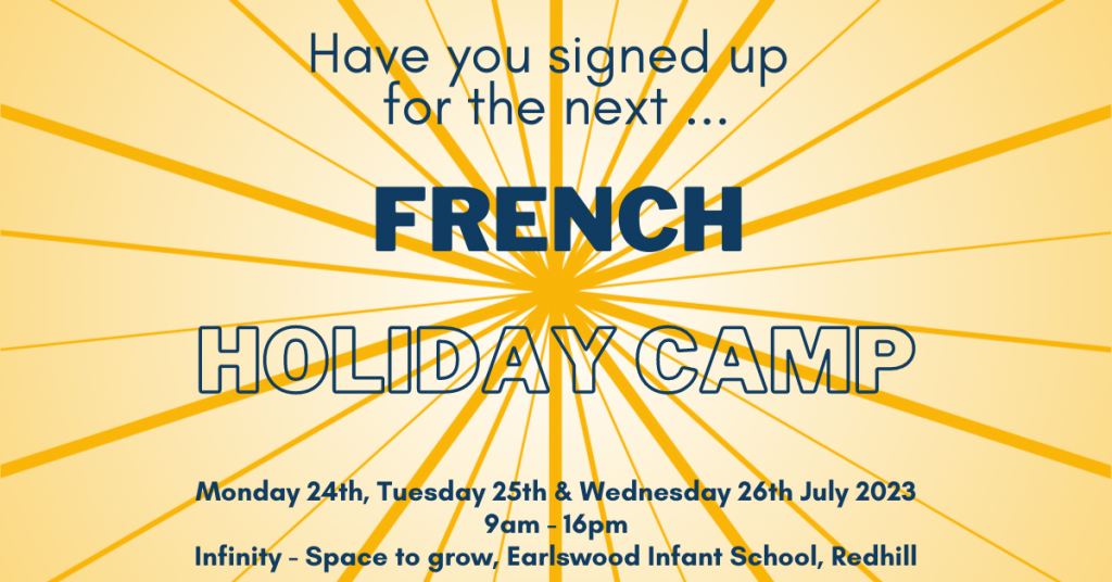 Language School, by Petite école de Reigate - Holiday Camp Reminder 1